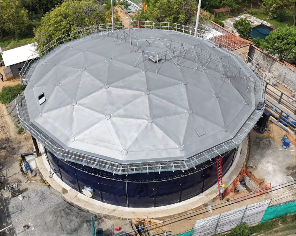 Tanque de vidrio fusionado al Acero en Colombia